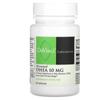 DaVinci Laboratories of Vermont, Micronized DHEA, 10 mg, 90 Capsules