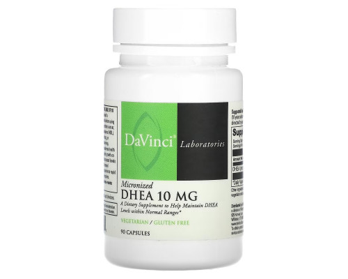 DaVinci Laboratories of Vermont, Micronized DHEA, 10 mg, 90 Capsules DaVinci Laboratories of Vermont, Micronized DHEA, 10 mg, 90 Capsules