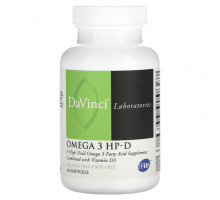 Витамин D DaVinci Laboratories of Vermont, Омега 3 HP-D, 60 мягких таблеток