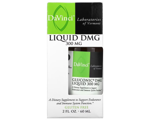 DaVinci Laboratories of Vermont, Gluconic DMG Liquid, 300 mg, 2 fl oz (60 ml) DaVinci Laboratories of Vermont, Gluconic DMG Liquid, 300 mg, 2 fl oz (60 ml)