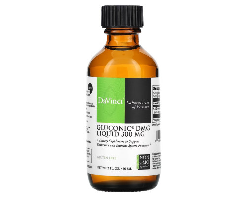 DaVinci Laboratories of Vermont, Gluconic DMG Liquid, 300 mg, 2 fl oz (60 ml) DaVinci Laboratories of Vermont, Gluconic DMG Liquid, 300 mg, 2 fl oz (60 ml)