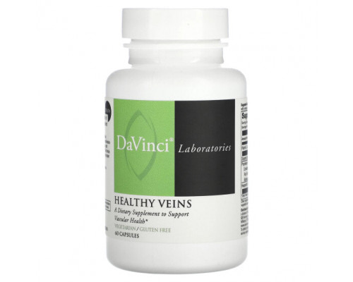 Растительные экстракты и настойки DaVinci Laboratories of Vermont, Healthy Veins`` 60 капсул Растительные экстракты и настойки DaVinci Laboratories of Vermont, Healthy Veins`` 60 капсул