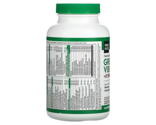 Vibrant Health, Green Vibrance, Version 19.1, 240 Vegicaps Vibrant Health, Green Vibrance, Version 19.1, 240 Vegicaps