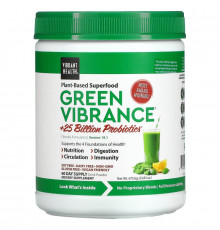 Vibrant Health, Green Vibrance +25 Billion Probiotics, Version 19.1, 23.83 oz (675.6 g)