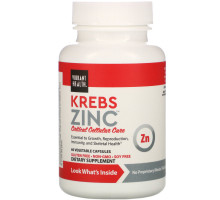 Vibrant Health, Цинк Krebs, 60 вегетарианских капсул
