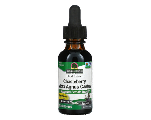 Nature's Answer, Vitex, без спирта, 2000 мг, 1 жидкая унция (30 мл) Nature's Answer, Vitex, без спирта, 2000 мг, 1 жидкая унция (30 мл)