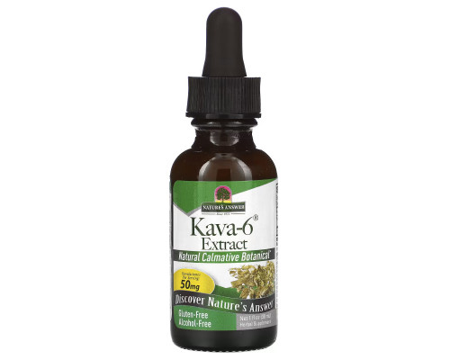 Nature's Answer, Kava-6, Alcohol-Free Extract, 1 fl oz (30 ml) Nature's Answer, Kava-6, Alcohol-Free Extract, 1 fl oz (30 ml)