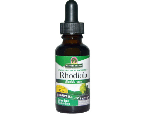 Nature's Answer, Родиола (Rhodiola Rosea), 100 мг, 1 жидкая унция (30 мл) Nature's Answer, Родиола (Rhodiola Rosea), 100 мг, 1 жидкая унция (30 мл)