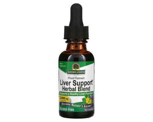 Nature's Answer, Liver Support Herbal Blend, Fluid Extract, Alcohol-Free, 2,000 mg, 1 fl oz (30 ml) Nature's Answer, Liver Support Herbal Blend, Fluid Extract, Alcohol-Free, 2,000 mg, 1 fl oz (30 ml)