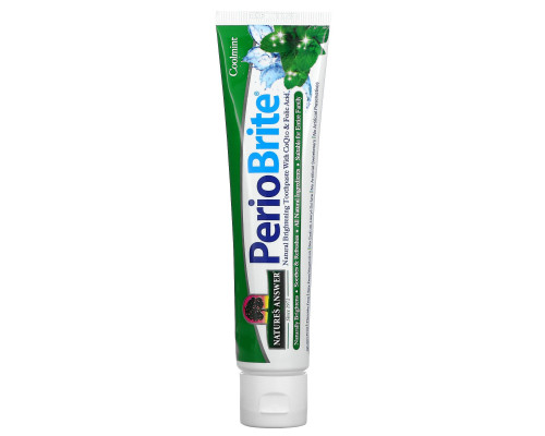 Nature's Answer, Periobrite Природная зубная паста, Прохладная мята, 4 oz (113.4г) Nature's Answer, Periobrite Природная зубная паста, Прохладная мята, 4 oz (113.4г)
