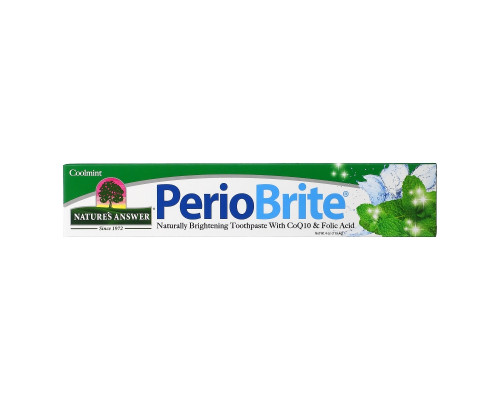 Nature's Answer, Periobrite Природная зубная паста, Прохладная мята, 4 oz (113.4г) Nature's Answer, Periobrite Природная зубная паста, Прохладная мята, 4 oz (113.4г)