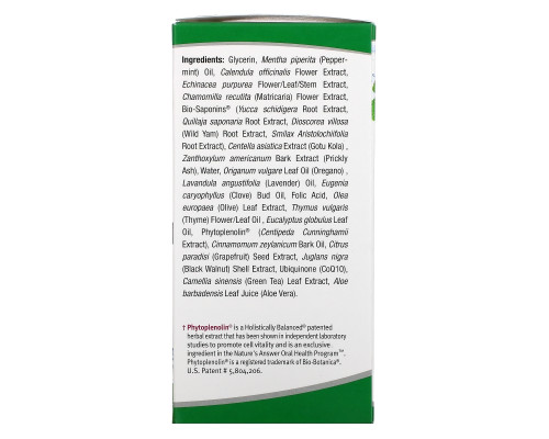 Nature's Answer, PerioBrite Cleanse, концентрат для полоскания рта, мята, 120 мл (4 жидкие унции) Nature's Answer, PerioBrite Cleanse, концентрат для полоскания рта, мята, 120 мл (4 жидкие унции)