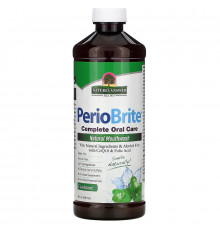 Nature's Answer, PerioBrite, натуральный ополаскиватель для полости рта, прохладная мята, 16 жидких унций (480 мл)