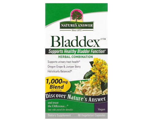 Nature's Answer, Bladdex, 500 mg, 90 Vegetarian Capsules Nature's Answer, Bladdex, 500 mg, 90 Vegetarian Capsules