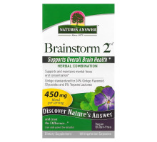 Nature's Answer, Brainstorm 2, Herbal Combination, 450 mg, 90 Vegetarian Capsules