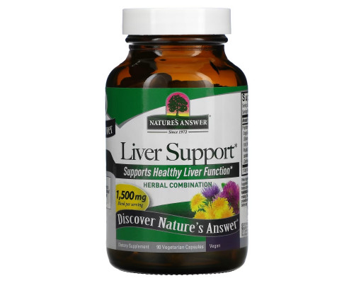 Nature's Answer, Liver Support, 500 mg, 90 Vegetarian Capsules Nature's Answer, Liver Support, 500 mg, 90 Vegetarian Capsules