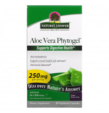 Nature's Answer, Фитогель алое-вера, 250 мг, 90 растительных капсул