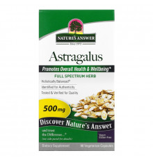 Nature's Answer, Астрагал, 500 мг, 90 растительных капсул