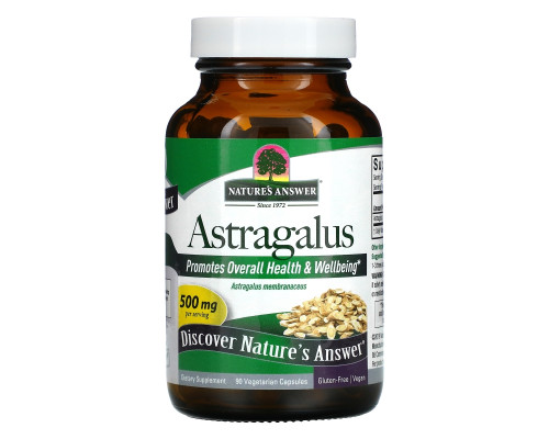 Nature's Answer, Астрагал, 500 мг, 90 растительных капсул Nature's Answer, Астрагал, 500 мг, 90 растительных капсул
