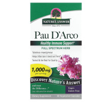 Nature's Answer, По д'Арко, 1000 мг, 90 растительных капсул