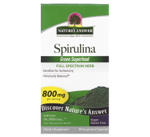 Nature's Answer, Спирулина, 90 капсул в растительной оболочке
