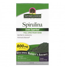 Nature's Answer, Спирулина, 90 капсул в растительной оболочке