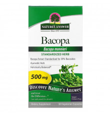 Nature's Answer, Бакопа, 500 мг, 90 вегетарианских капсул