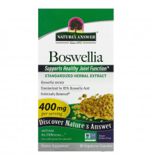 Nature's Answer, Босвеллия (Boswellia), 400 мг, 90 вегетарианских капсул