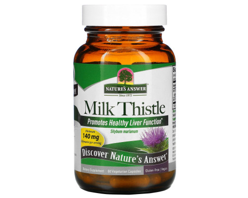 Nature's Answer, Расторопша, 60 вегетарианских капсул Nature's Answer, Расторопша, 60 вегетарианских капсул