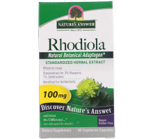 Nature's Answer, Корень родиолы, 60 вегетарианских капсул