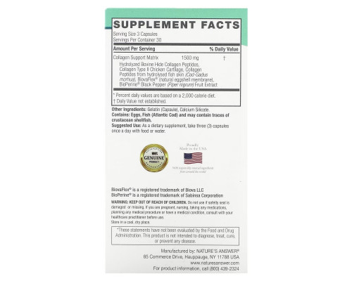 Nature's Answer, Multi Collagen, 90 Capsules Nature's Answer, Multi Collagen, 90 Capsules