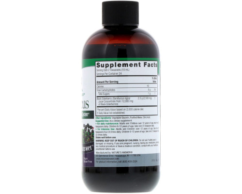 Nature's Answer, Sambucus, Black Elderberry, 12,000 mg, 8 fl oz (240 ml) Nature's Answer, Sambucus, Black Elderberry, 12,000 mg, 8 fl oz (240 ml)