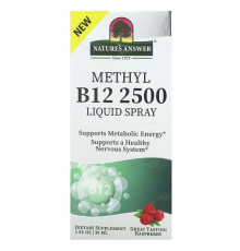 Nature's Answer, Methyl B12 2500 Liquid Spray, Raspberry, 1 fl oz (30 ml)