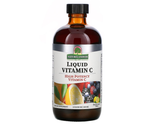 Nature's Answer, Жидкий витамин C, натуральный вкус, 8 жидких унций (240 мл) Nature's Answer, Жидкий витамин C, натуральный вкус, 8 жидких унций (240 мл)