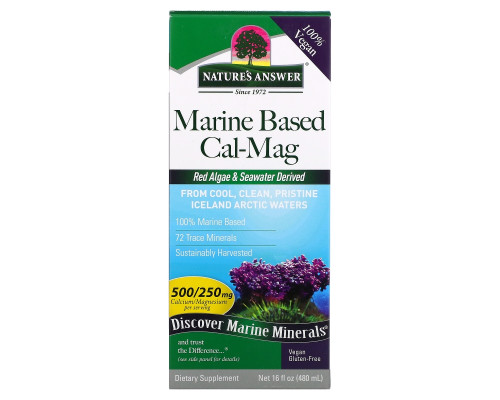 Nature's Answer, Plant Based Cal-Mag, Vanilla Cream Flavor, 16 fl oz (480 ml) Nature's Answer, Plant Based Cal-Mag, Vanilla Cream Flavor, 16 fl oz (480 ml)