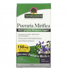 Nature's Answer, Pueraria Mirifica, 150 мг, 60 вегетарианских капсул