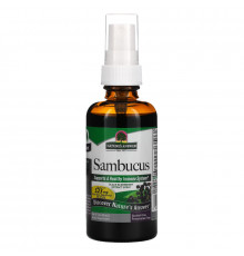 Nature's Answer, Sambucus,спрей-экстракт черной бузины, безалкогольный 2 жидких унции (60 мл)