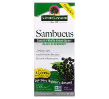 Nature's Answer, Sambucus, Black Elderberry, 12,000 mg, 16 fl oz (480 ml)