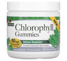 Nature's Answer, Chlorophyll Gummies, Natural Peppermint, 25 mg, 60 Pectin Gummies