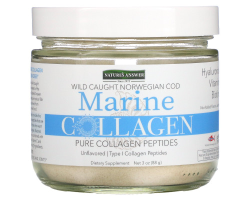 Nature's Answer, Marine Collagen, Wild Caught Norwegian Cod, Unflavored, 3 oz (88 g) Nature's Answer, Marine Collagen, Wild Caught Norwegian Cod, Unflavored, 3 oz (88 g)