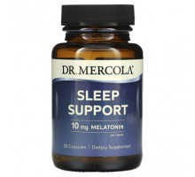 Для здорового сна Dr. Mercola, Поддержка сна, 10 мг, 30 капсул