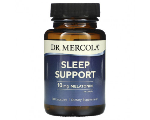 Для здорового сна Dr. Mercola, Поддержка сна, 10 мг, 30 капсул Для здорового сна Dr. Mercola, Поддержка сна, 10 мг, 30 капсул