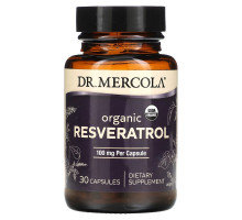 Dr. Mercola, Organic Resveratrol, 100 mg, 30 Capsules