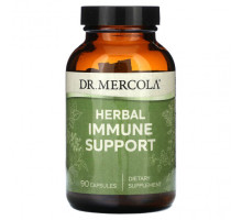 Растительные экстракты и настойки Dr. Mercola, Травяная поддержка иммунитета, 90 капсул