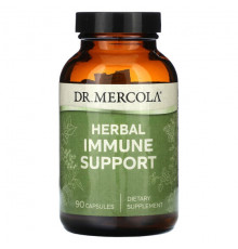 Растительные экстракты и настойки Dr. Mercola, Травяная поддержка иммунитета, 90 капсул