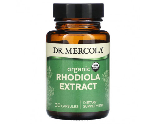 Растительные экстракты и настойки Dr. Mercola, Органический экстракт родиолы, 30 капсул Растительные экстракты и настойки Dr. Mercola, Органический экстракт родиолы, 30 капсул