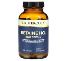 Dr. Mercola, Betaine HCL and Pepsin, 650 mg, 90 Capsules