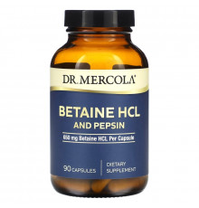 Dr. Mercola, Betaine HCL and Pepsin, 650 mg, 90 Capsules