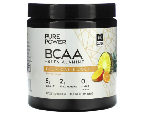 Аминокислоты Dr. Mercola, Pure Power BCAA + бета - аланин, тропический пунш, 333 г (11,7 унции) Аминокислоты Dr. Mercola, Pure Power BCAA + бета - аланин, тропический пунш, 333 г (11,7 унции)