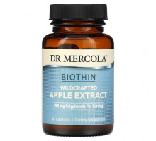 Антиоксиданты Dr. Mercola, Biothin, экстракт дикорастущего яблока, 60 капсул